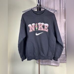 Nike Black Sweatshirt with Grinch Logo